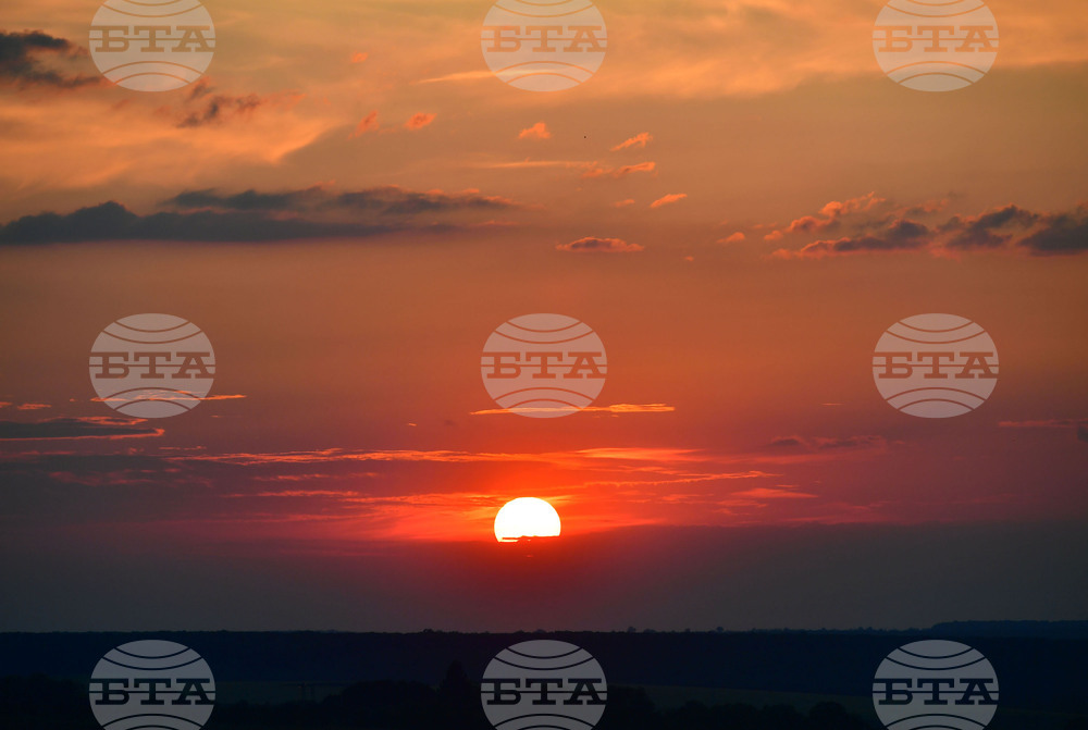 Разград - залез