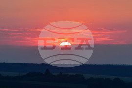 Разград - залез