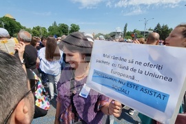 Румъния - протест - учители