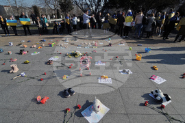 Бургас - антивоенен  митинг