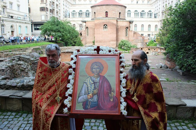 Празникът на св. мъченик Георги Софийски Най-нови бе почетен в ротондата "Св. Георги"