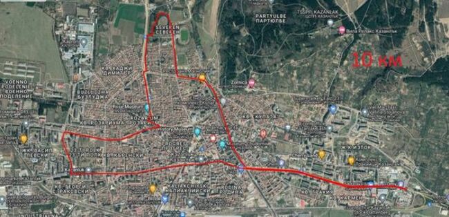 Временна организация на движението се въвежда утре в Казанлък заради провеждането на маратон "Розова долина"