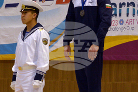 Варна - Световната купа по спортна гимнастика - Йордан Александров - награждаване