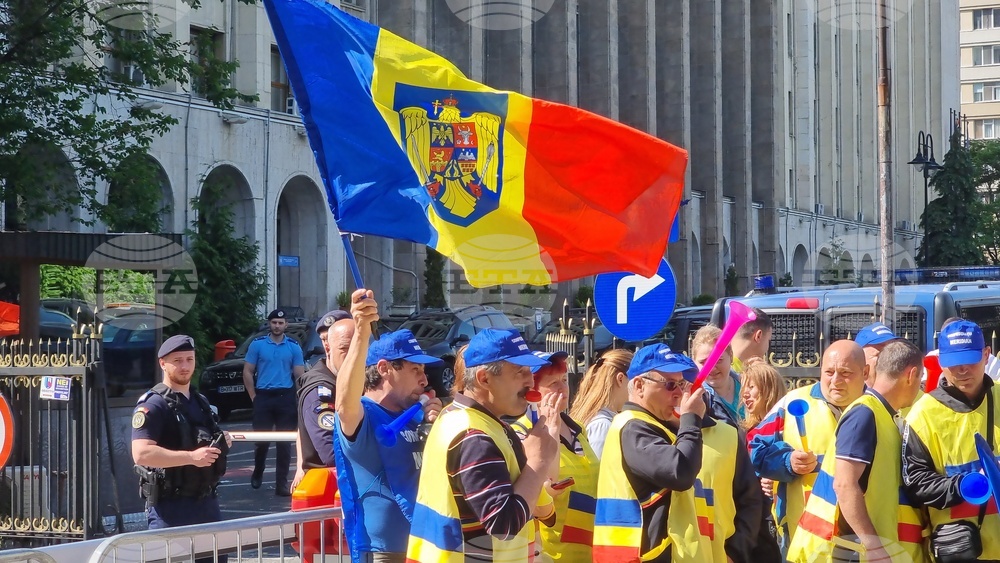 Румъния - Национална железопътна компания Че Фе Ре (CFR) - протест