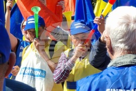 Румъния - Национална железопътна компания Че Фе Ре (CFR) - протест