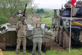 Ново село - Румен Радев - почетен строй