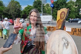 Румъния - протест - учители