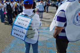 Румъния - протест - учители