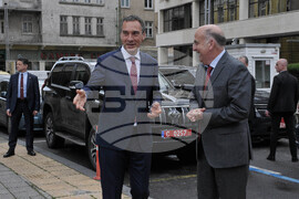 Бургас - Димитър Николов - Кенет Мертен - посрещане