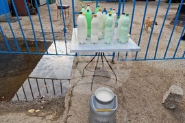 Село Долна махала - животновъди - протест