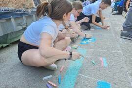 Разград - рисунка на асфалт - конкурс