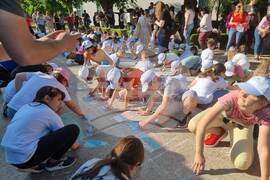 Разград - рисунка на асфалт - конкурс