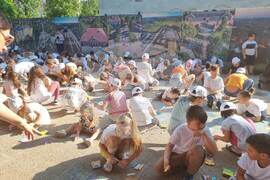 Разград - рисунка на асфалт - конкурс