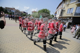 Kazanlak - flag ralley in memory of Bulgarian national poet Hristo Botev