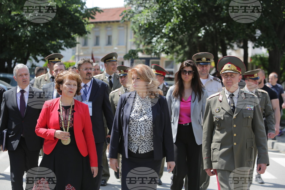 Kazanlak - flag ralley in memory of Bulgarian national poet Hristo Botev