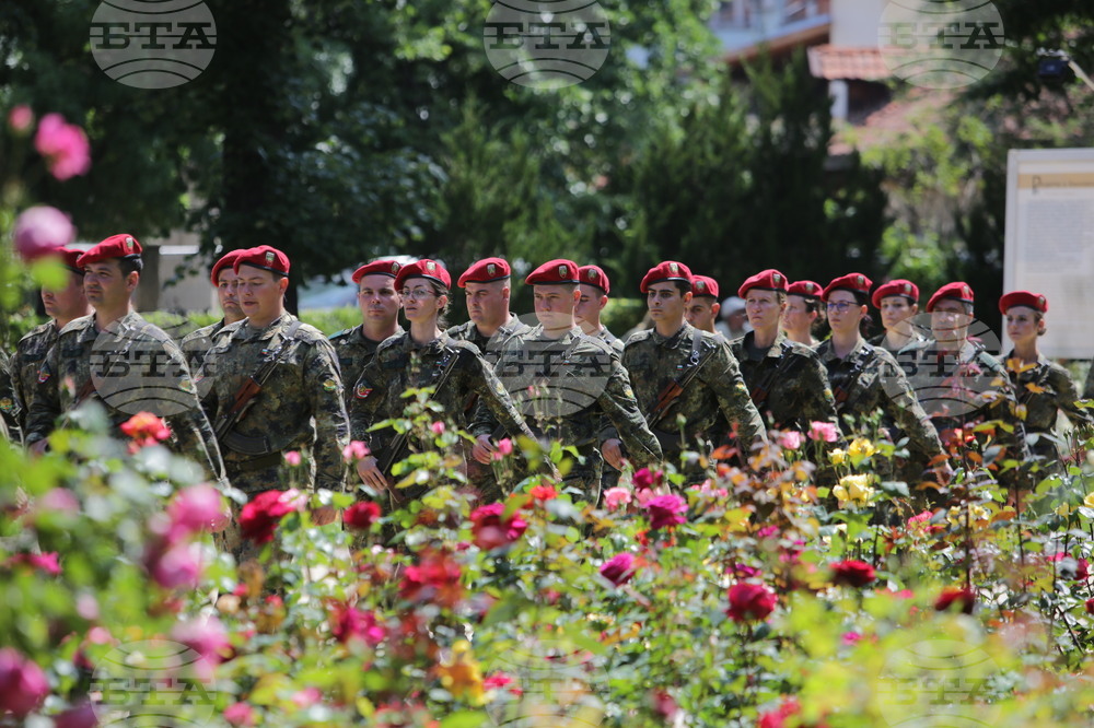 Kazanlak - flag ralley in memory of Bulgarian national poet Hristo Botev