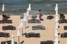 Слънчев бряг - плаж - изглед