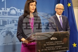 Мария Габриел - Николай Денков - брифинг