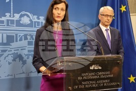 Мария Габриел - Николай Денков - брифинг