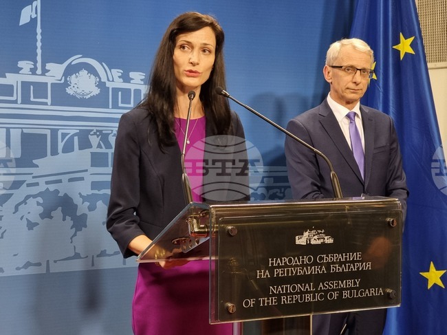 Мария Габриел - Николай Денков - брифинг 