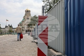 Ремонт - площад - Храм-паметник "Св. Александър Невски"