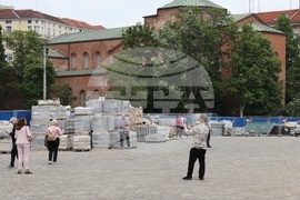Ремонт - площад - Храм-паметник "Св. Александър Невски"