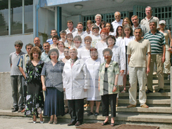 Акад. Цветан Цветков с колектива на Института по криобиология и хранителни технологии. Снимка: ИКХТ