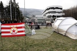 Фенове на ЦСКА - протест