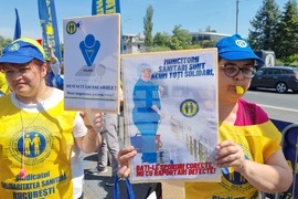 Румъния - здравни служители - протест