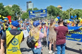 Румъния - здравни служители - протест