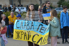 Русе – Украйна – подкрепа – мирно шествие