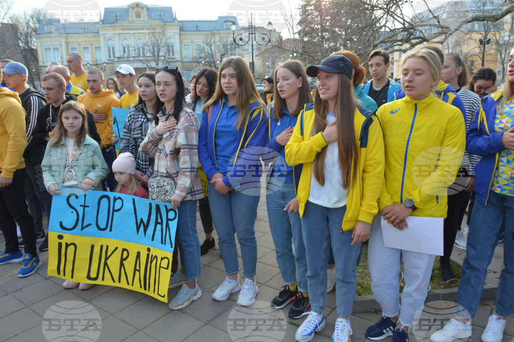 Русе – Украйна – подкрепа – мирно шествие