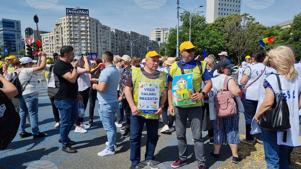 Румъния - учители - протест