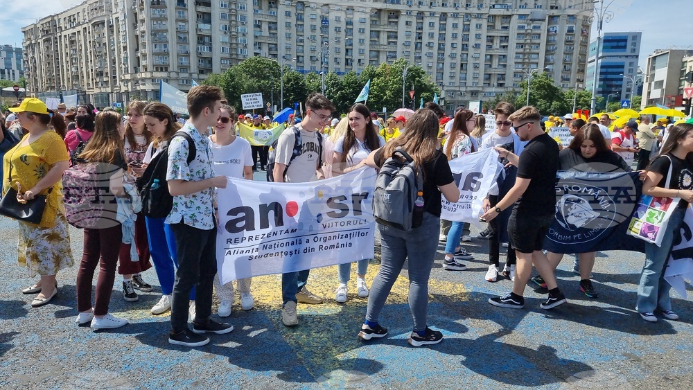 Румъния - учители - протест