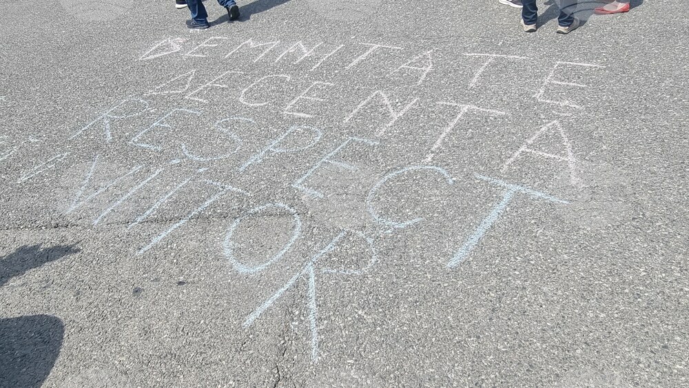 Румъния - учители - протест