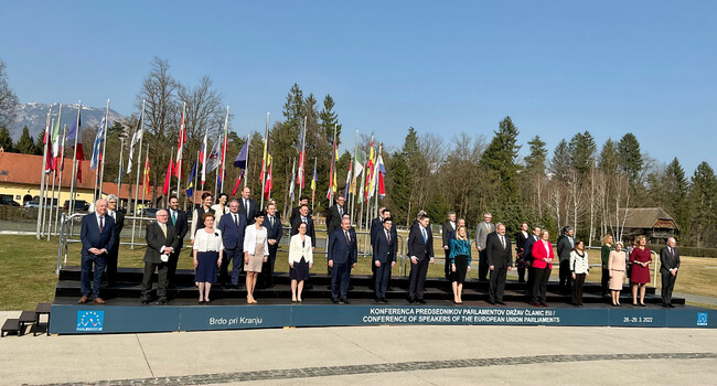 Председателят на Народното събрание Никола Минчев участва в Конференцията на председателите на парламенти от страните от Европейския съюз