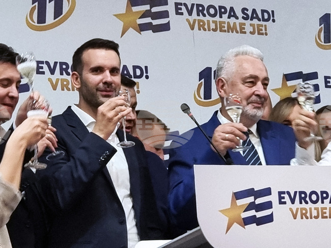 Черна гора - Подгорица - Милойко Спаич - пресконференция 