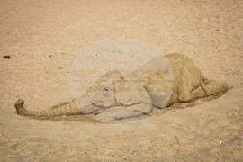 Бургас - плаж - пясъчни скулптури