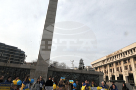 Бургас – украинци  – флашмоб