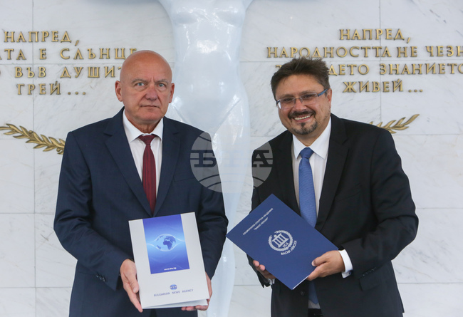 Българска телеграфна агенция - Национална спортна академия - сътрудничество - договор 