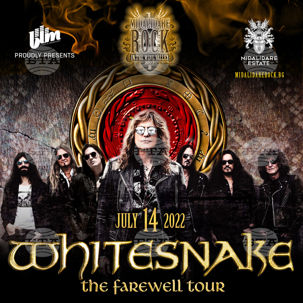Whitesnake включват България в своето прощално турне