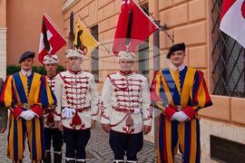 Ватикана - Национална гвардейска част на България - Папска швейцарска гвардия