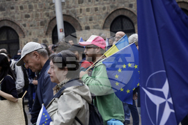 Протест - Шествие ЕС и демокрация. Фашизмът не е патриотизъм