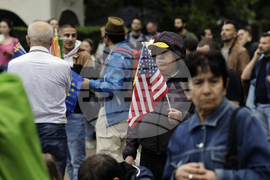 Протест - Шествие ЕС и демокрация. Фашизмът не е патриотизъм