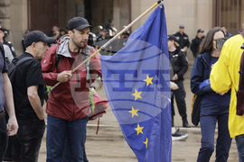 Протест - Шествие ЕС и демокрация. Фашизмът не е патриотизъм