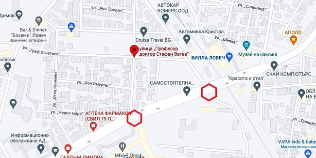 Община Ловеч: Промяна във временната организация на движението по улицата към болницата в Ловеч