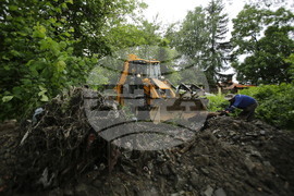 Квартал Симеоново - дъжд - последствия