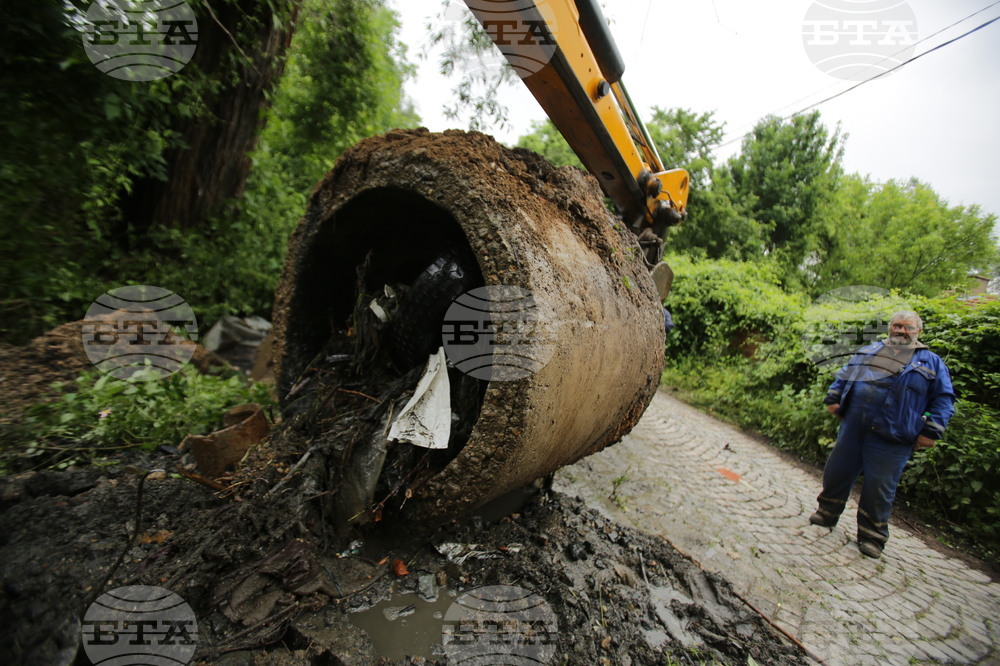 Квартал Симеоново - дъжд - последствия