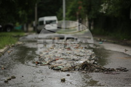 Квартал Симеоново - дъжд - последствия