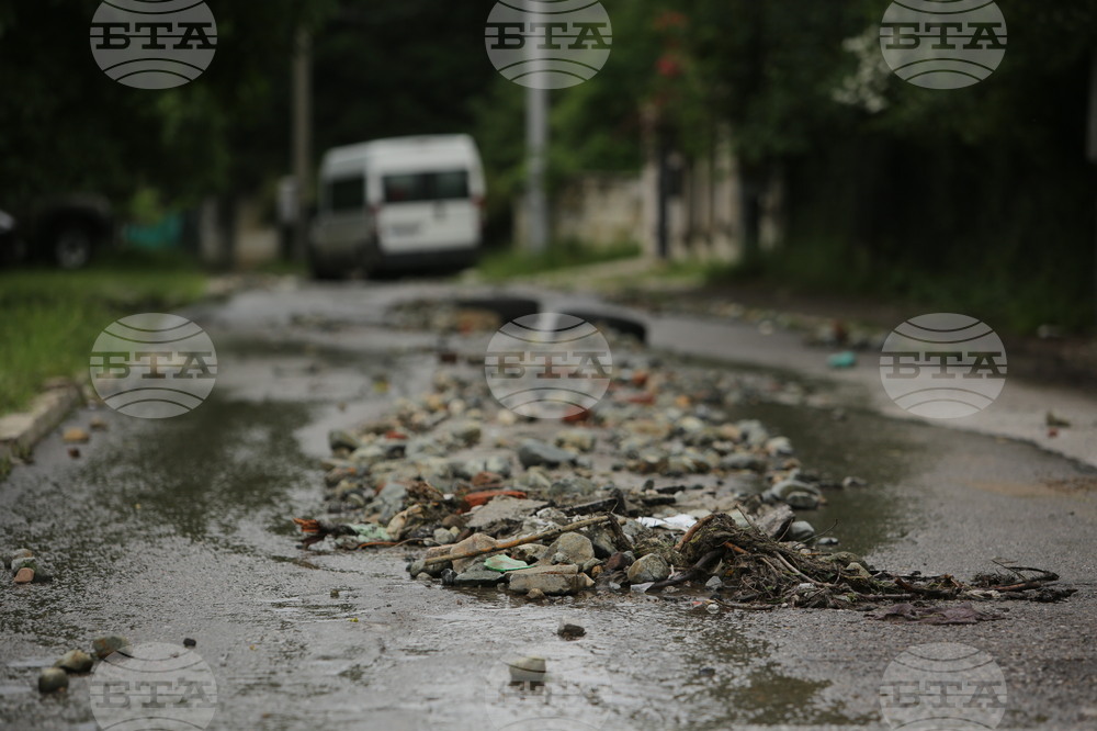 Квартал Симеоново - дъжд - последствия